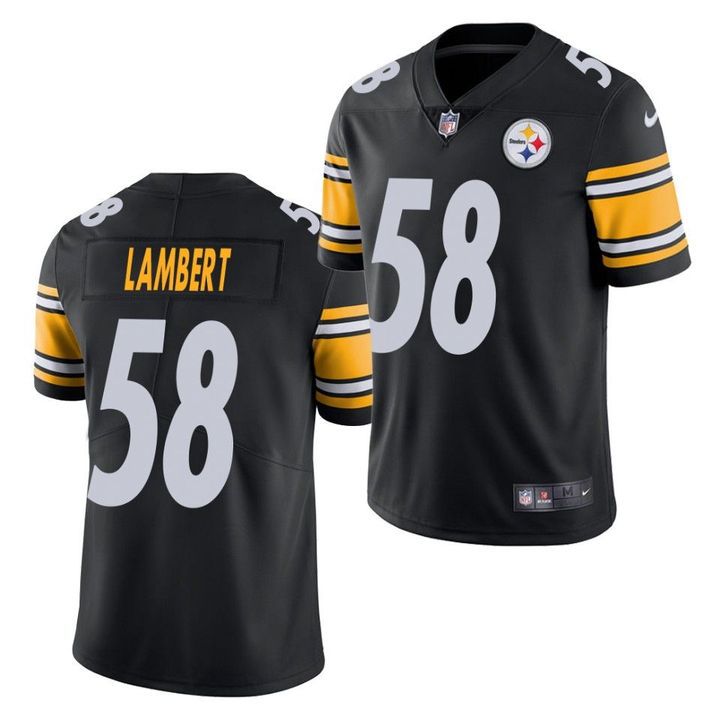 Men Pittsburgh Steelers #58 Jack Lambert Nike Black Limited NFL Jersey